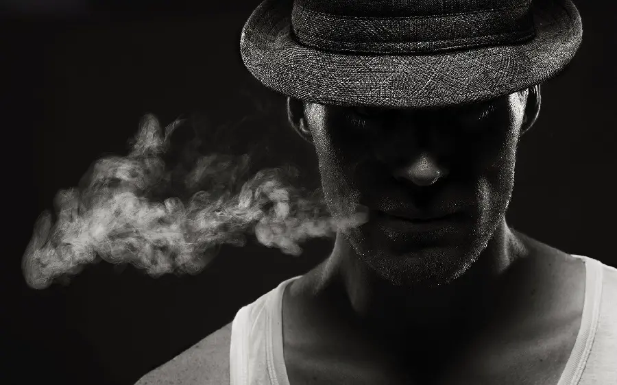 The most downloaded profile picture of an attractive smoking man for Telegram