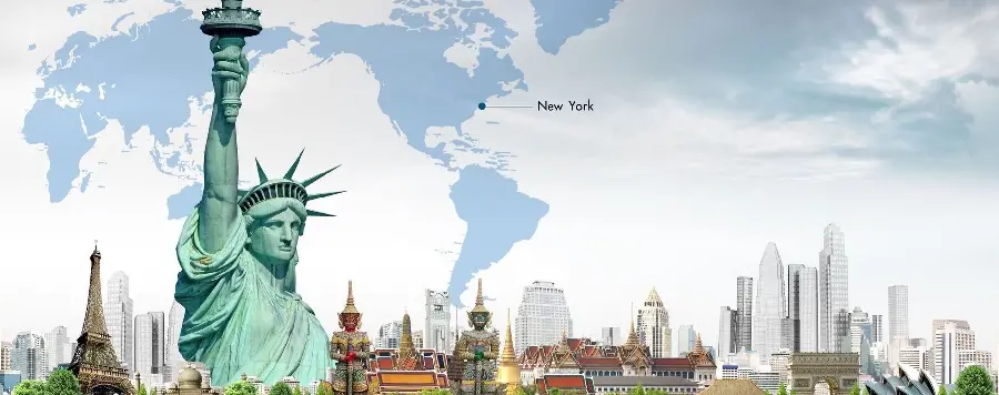 Advertising banner template for travel and tourism tours