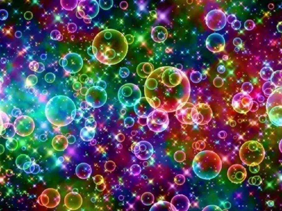 The most attractive colorful and amazing bubble background for the laptop 