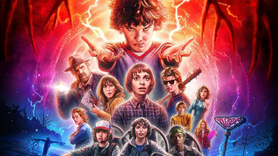 Stranger Things Wallpaper and Stranger Things Series Poster Model