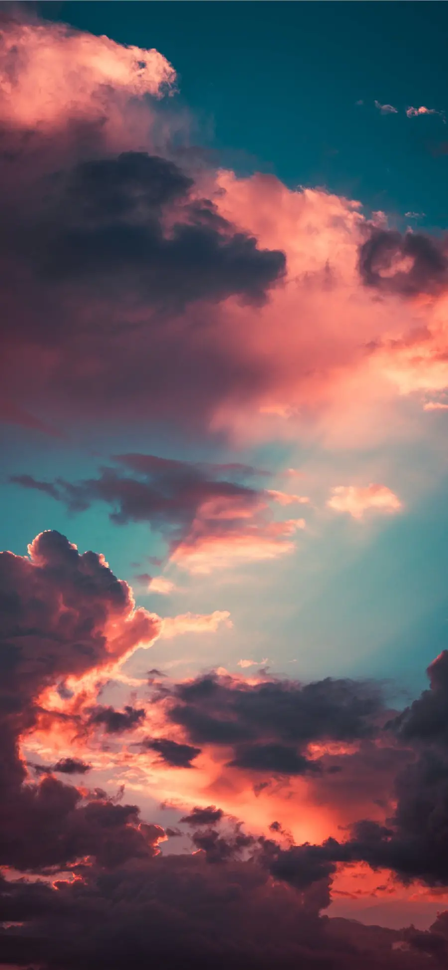 Download an unusual and new stock photo of a sky with scary clouds in HD quality