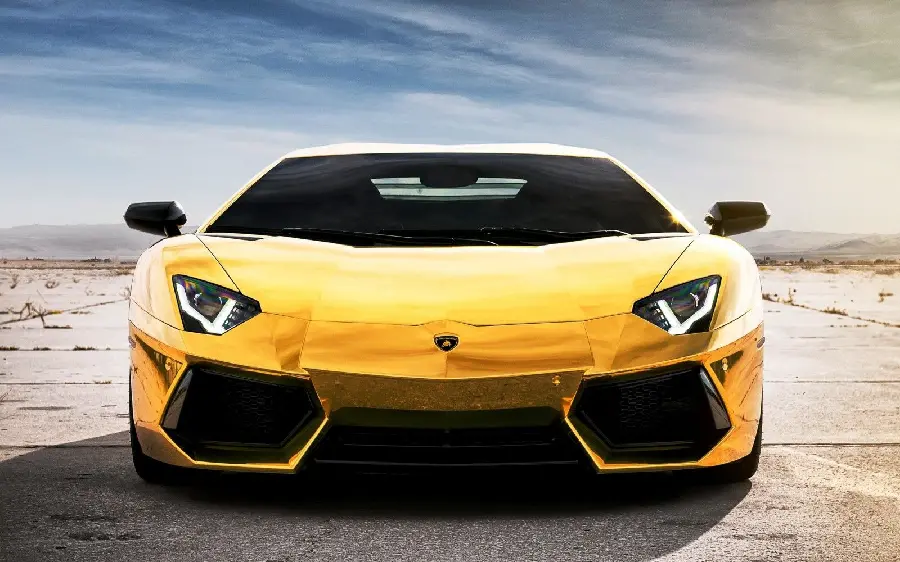 Stylish wallpaper of a yellow Lamborghini car for Windows 10 and 11