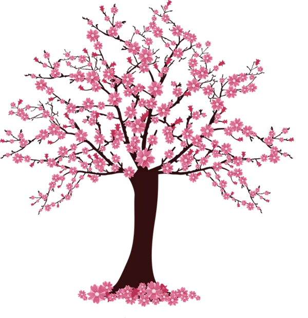 The Most Beautiful Pink Blossoming Tree Wallpaper for PhotoShop