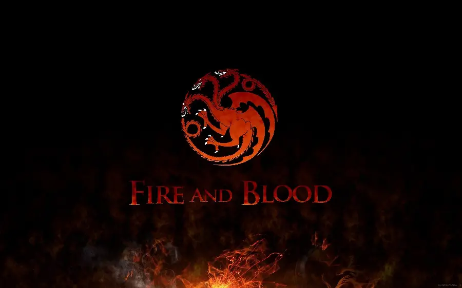 Download the Fire and Blood Symbol Photo from the House of Dragon Series