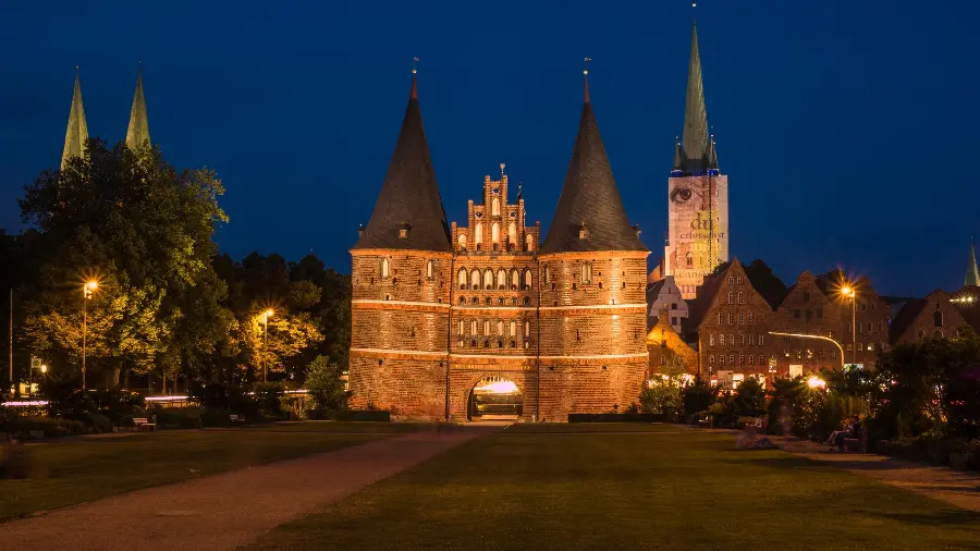 Download a background photo with a beautiful design of castles and beautiful and new buildings in nature
