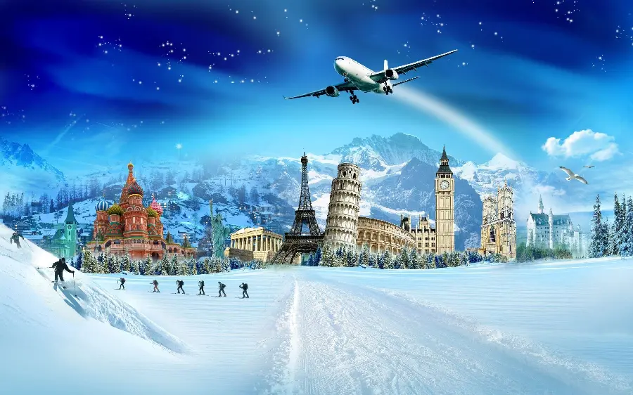 Free download of open-layered tourism and travel flyers