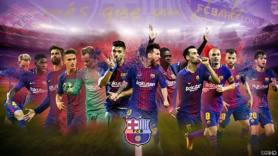 Popular photo of Barcelona players suitable for profile