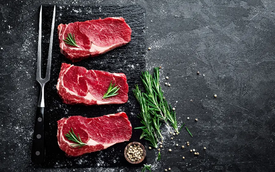 Red meat stock photos and images for backgrounds