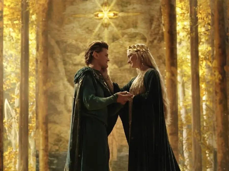 The kind image of the beautiful Lady Galadriel in the Lord of the Rings series