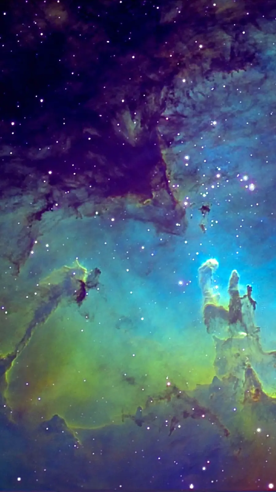 The Most Famous Background of the Eagle Pillars Nebula Palace Pillar of Perfect Creation