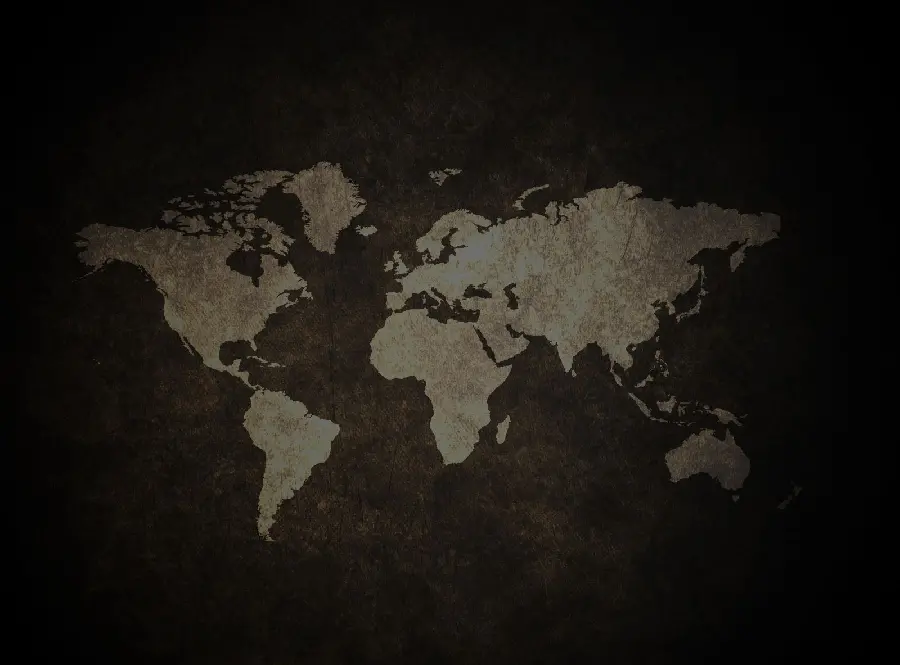 Download the image of the world map with a dark space for the computer background 