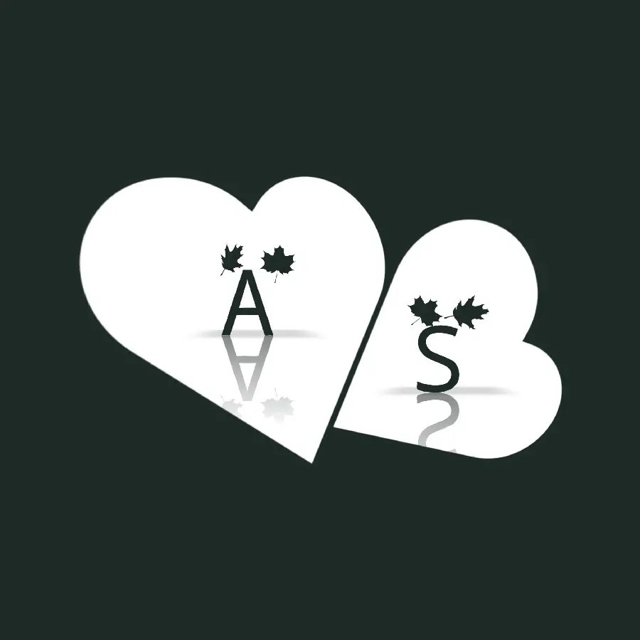 Free Download Romantic Profile Picture with the Letter A and S
