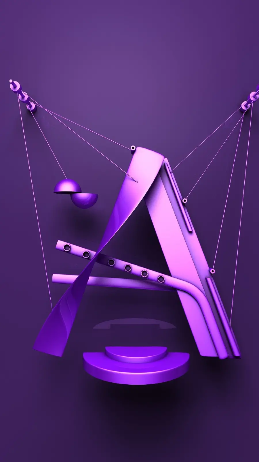 PhotoBeautiful background of the letter A for iPhone and Android 