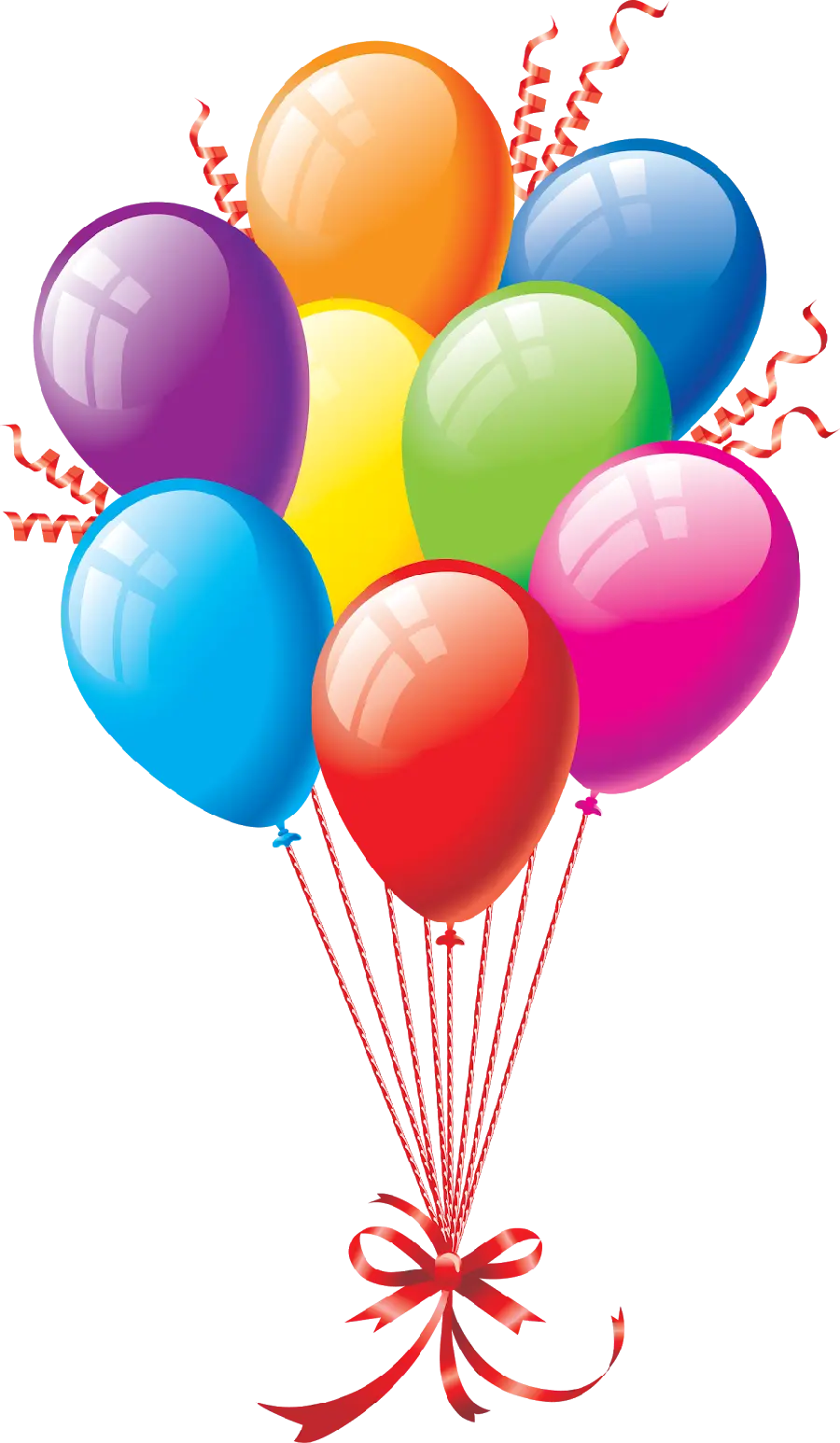 Download Amazing PNG Image of Beautiful Birthday Balloons for Summer