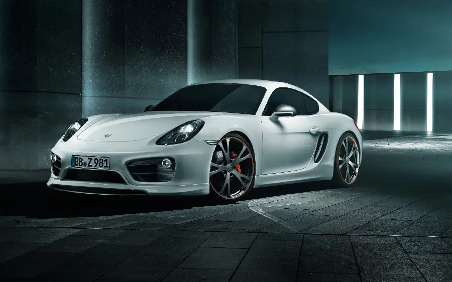 Full HD quality wallpaper of a shiny white car