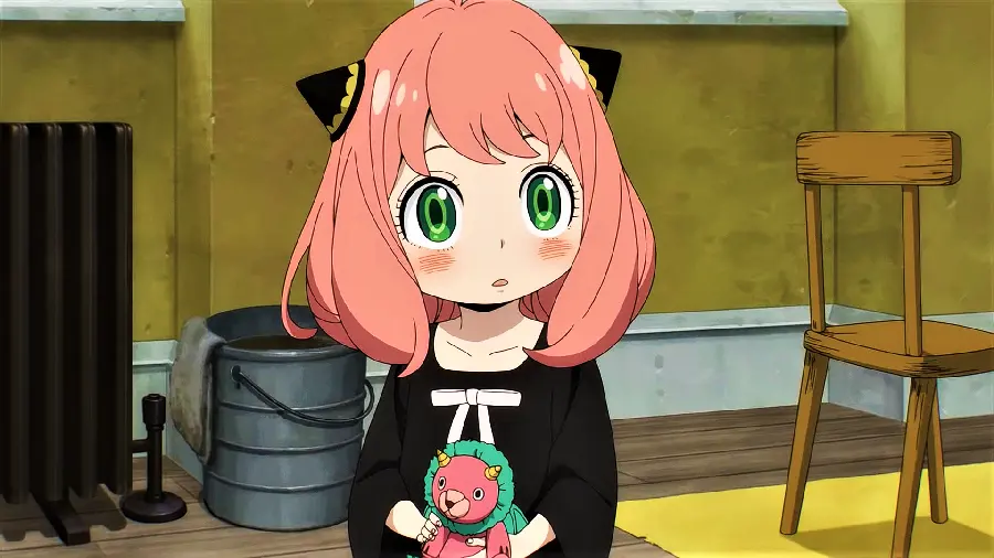 Beautiful and lovely photo of Anya in the anime Family from the spy genre