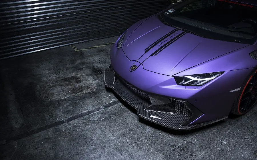 Special View of Purple Lamborghini Car for Original Quality Poster Printing