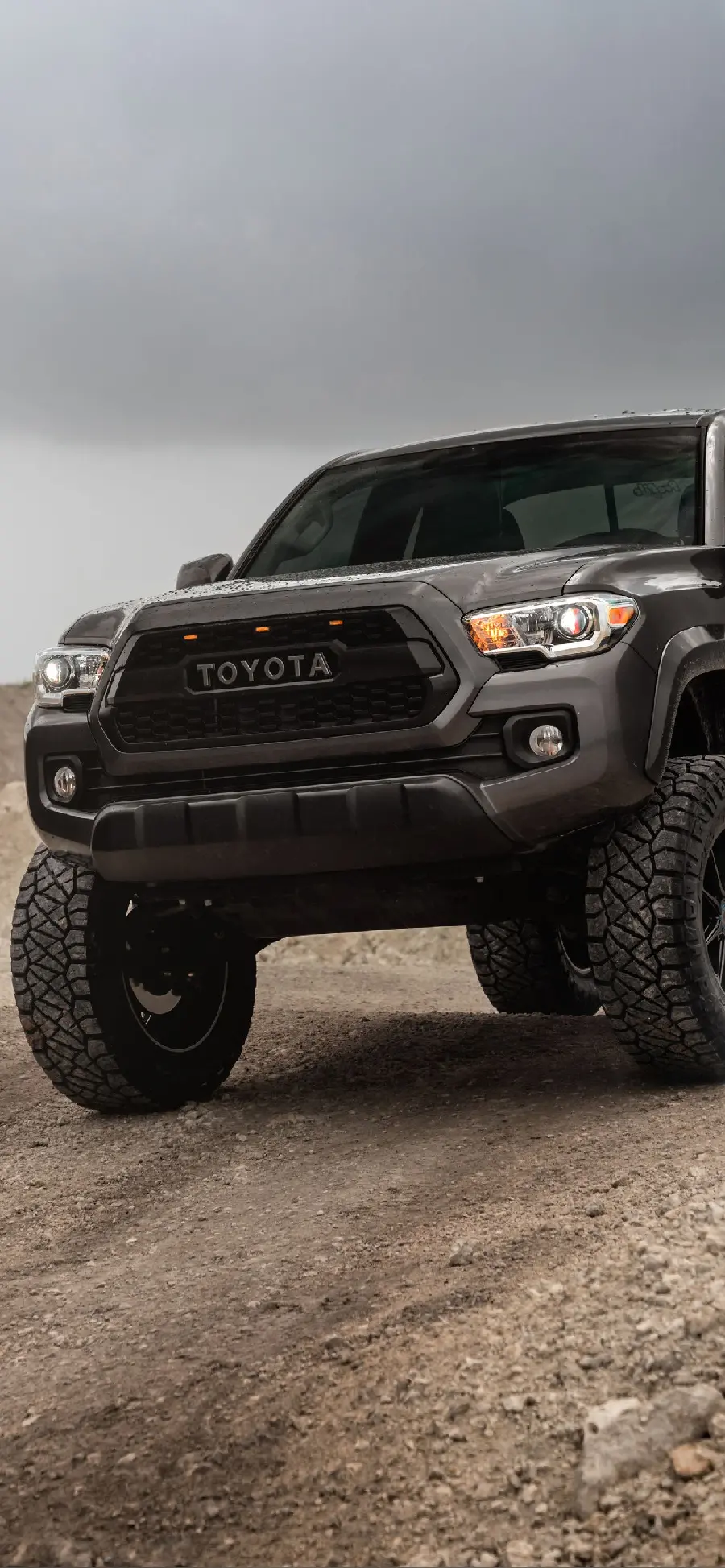 Profile Photo of a Single Black Toyota Tacoma