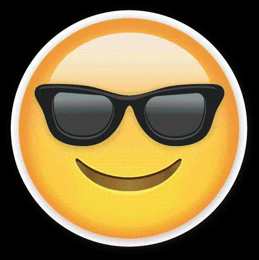 High Quality iPhone Sunglasses Emoji for Editing in InShot