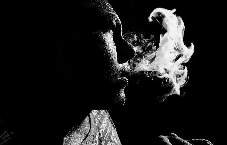 Dark Wallpaper of Smoking Boy and Sad for Windows 11