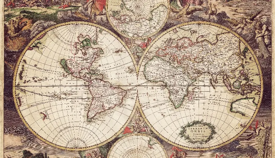 Download incredibly beautiful spherical maps of the Earth for Windows 11 wallpaper