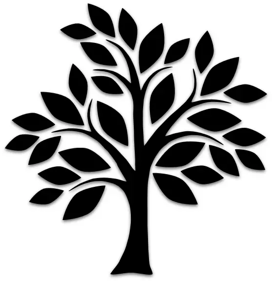 Pure and Stylish Tree Logo with Black and White Theme for Virtual Business