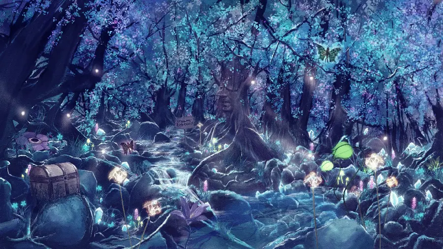 Magical and Glittering World as Windows 11 Background