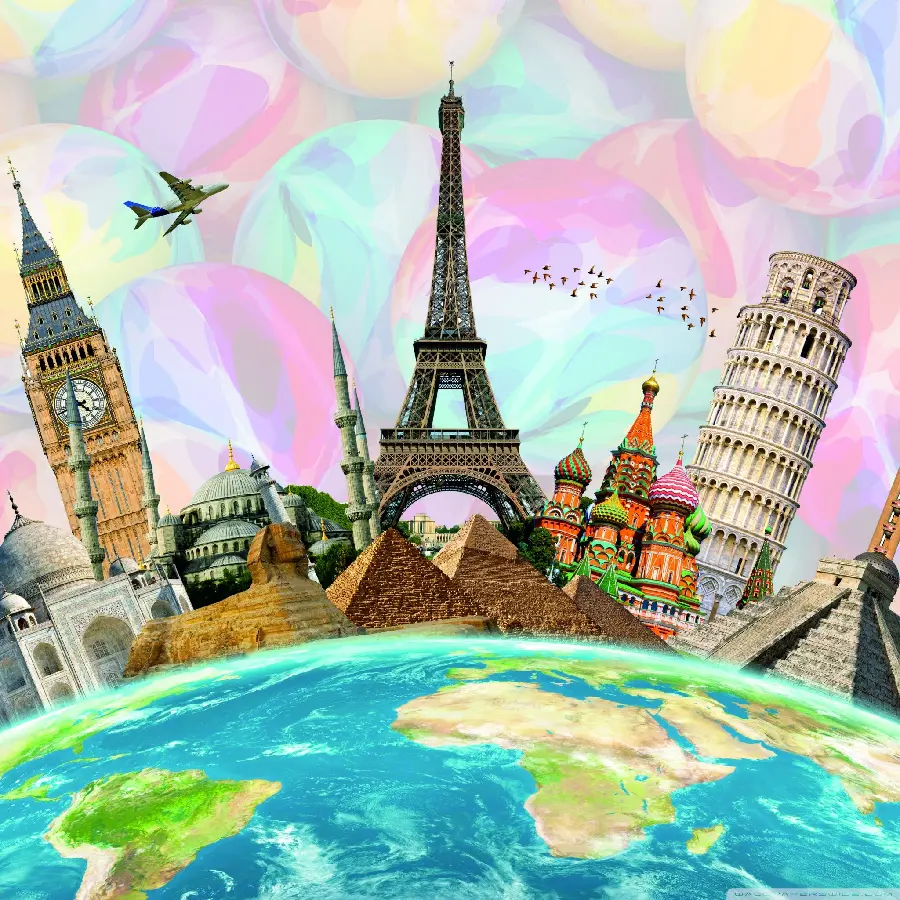 Download Photoshop design for advertising foreign tourism tours
