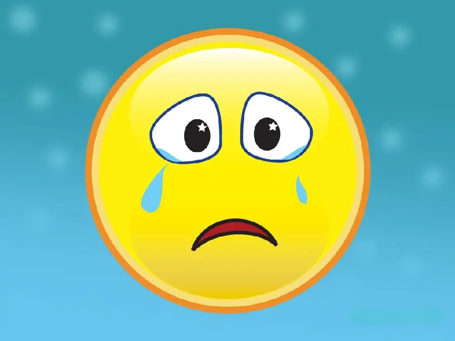 Yellow sad emoji crying profile picture