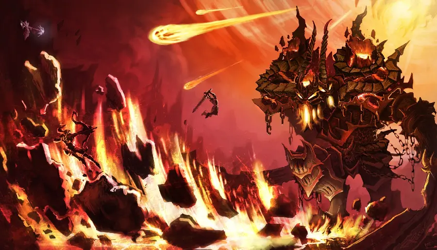 The famous war of man and the greatest fiery dragon with special quality 