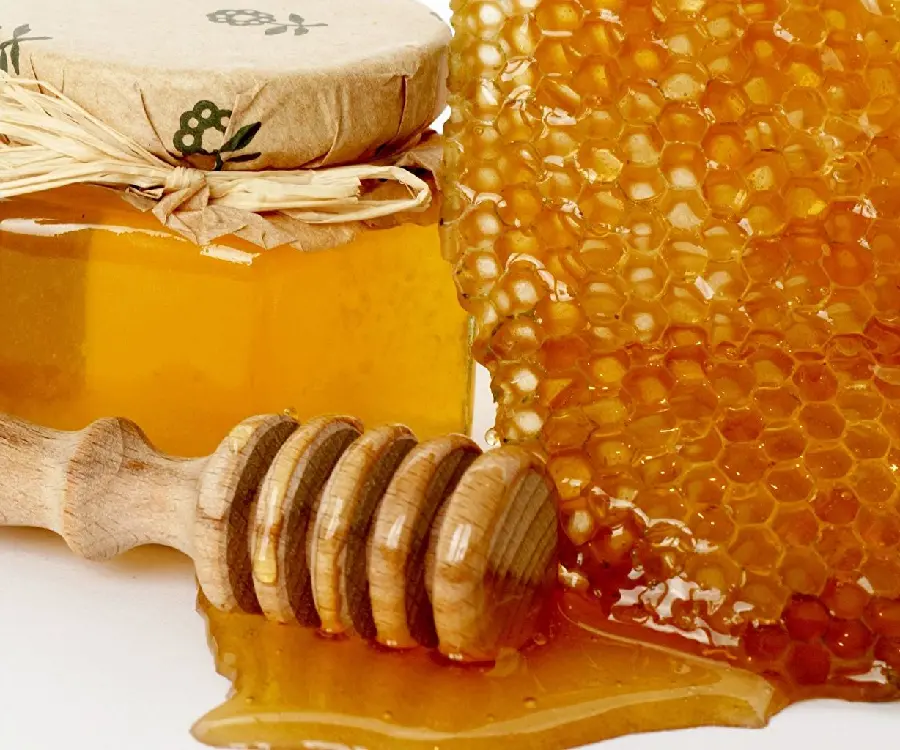 New and very beautiful photo of honey with HD quality for advertising banner printing 