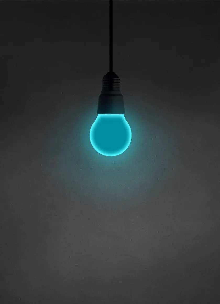 Free download of a bright lamp image with pleasant blue light