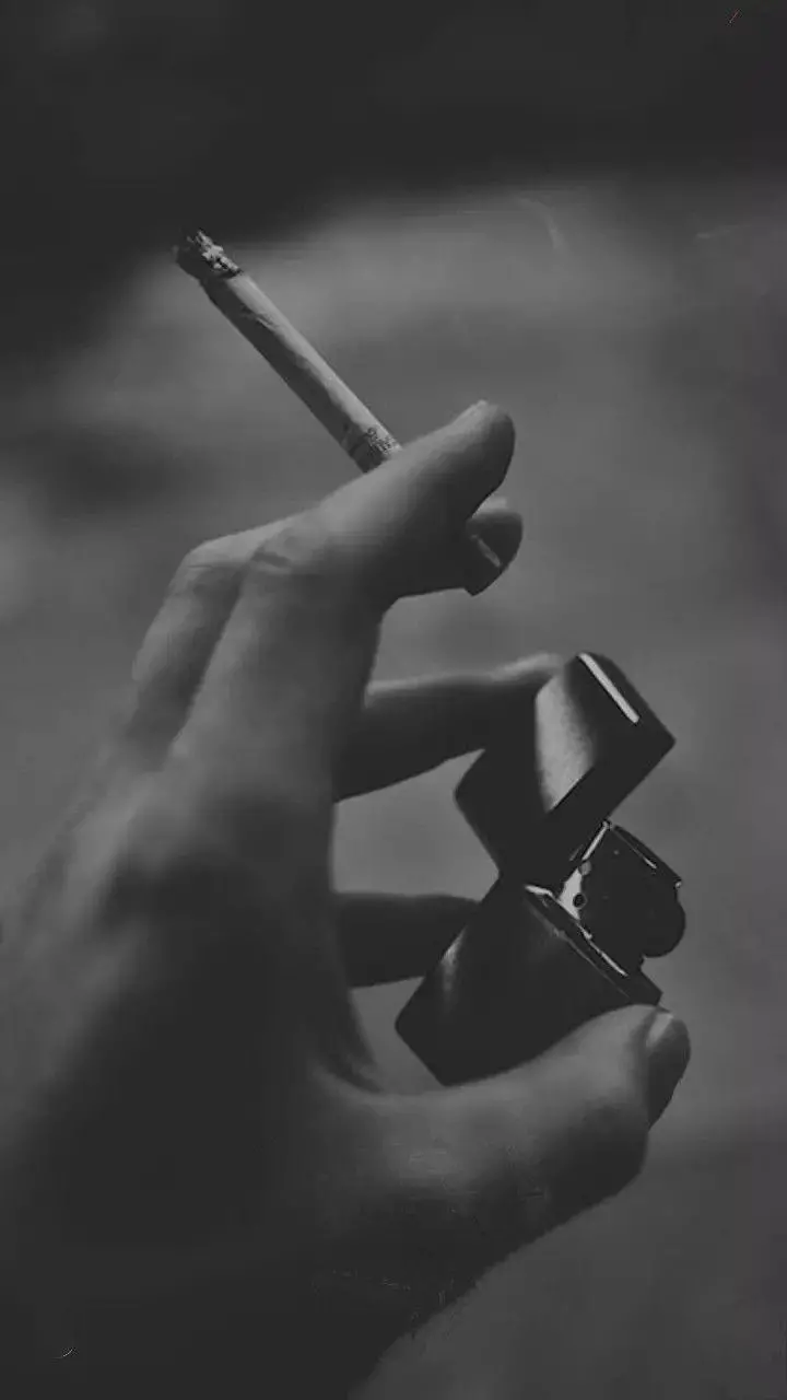 High quality image of a cigarette and lighter for profile 