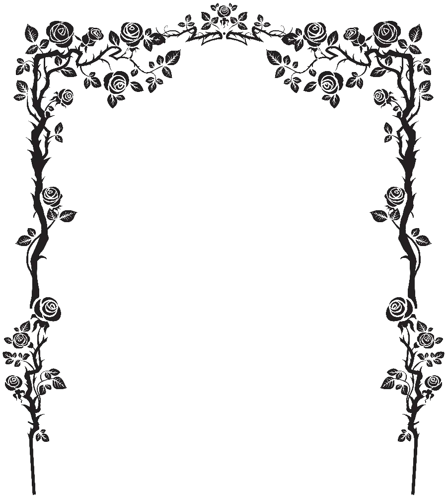 Download black graphic border for writing condolence text