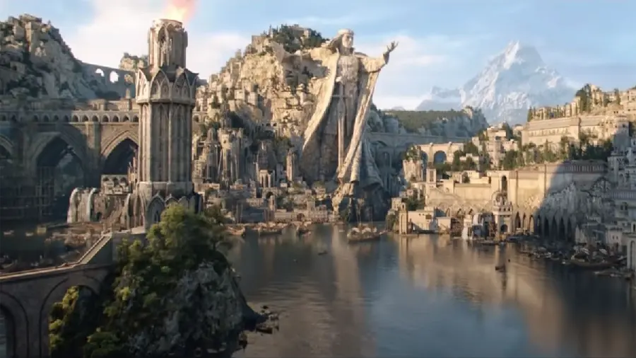 The most viewed background of the Lord of the Rings city for the computer