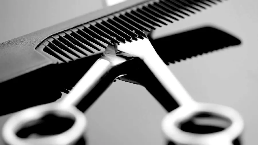 A special and artistic view of barber equipment for Instagram story