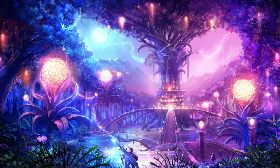 Beautiful girly poster from the magical world of purple and pink