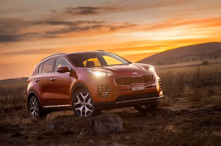 Artistic and eye-catching photo of the attractive Kia Sportage