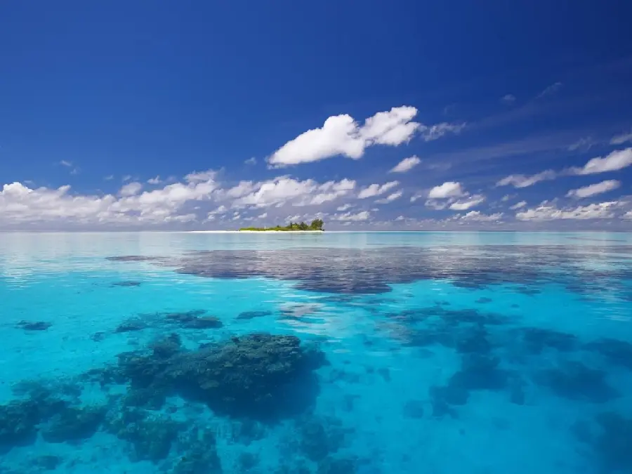 A stunning stock photo of the beautiful blue oceanآ