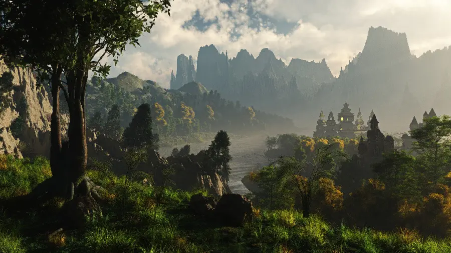 Free Download 3D Computer Game Landscape Photo for Profile