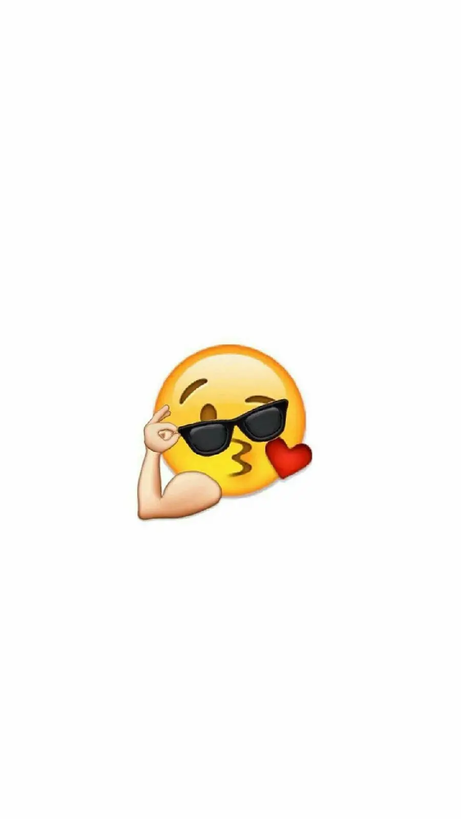 PNG emoji of a man sending a kiss with sunglasses 
