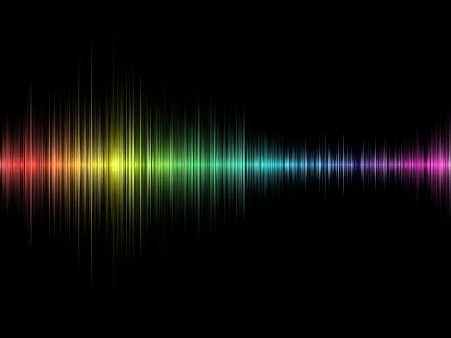 Attractive profile picture of seven-color equalizer suitable for Telegram 