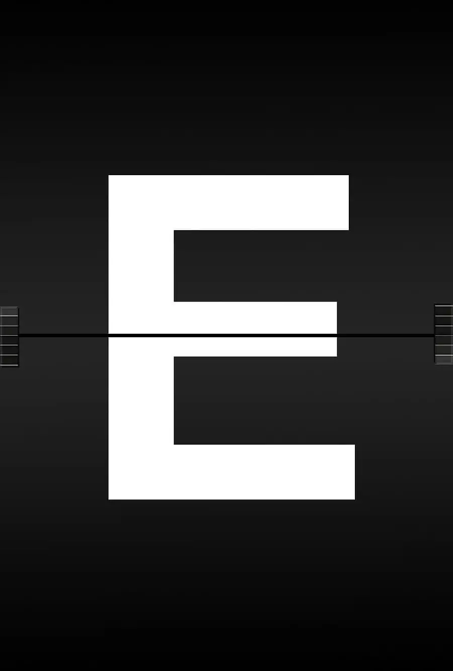Download the English letter E photo with a simple and stylish form for the template