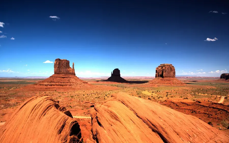 Download stock photo of desert rocks Arizona under a clear blue sky