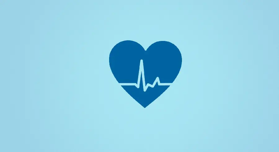 Healthy image with heartbeat design on blue background in 8k quality 