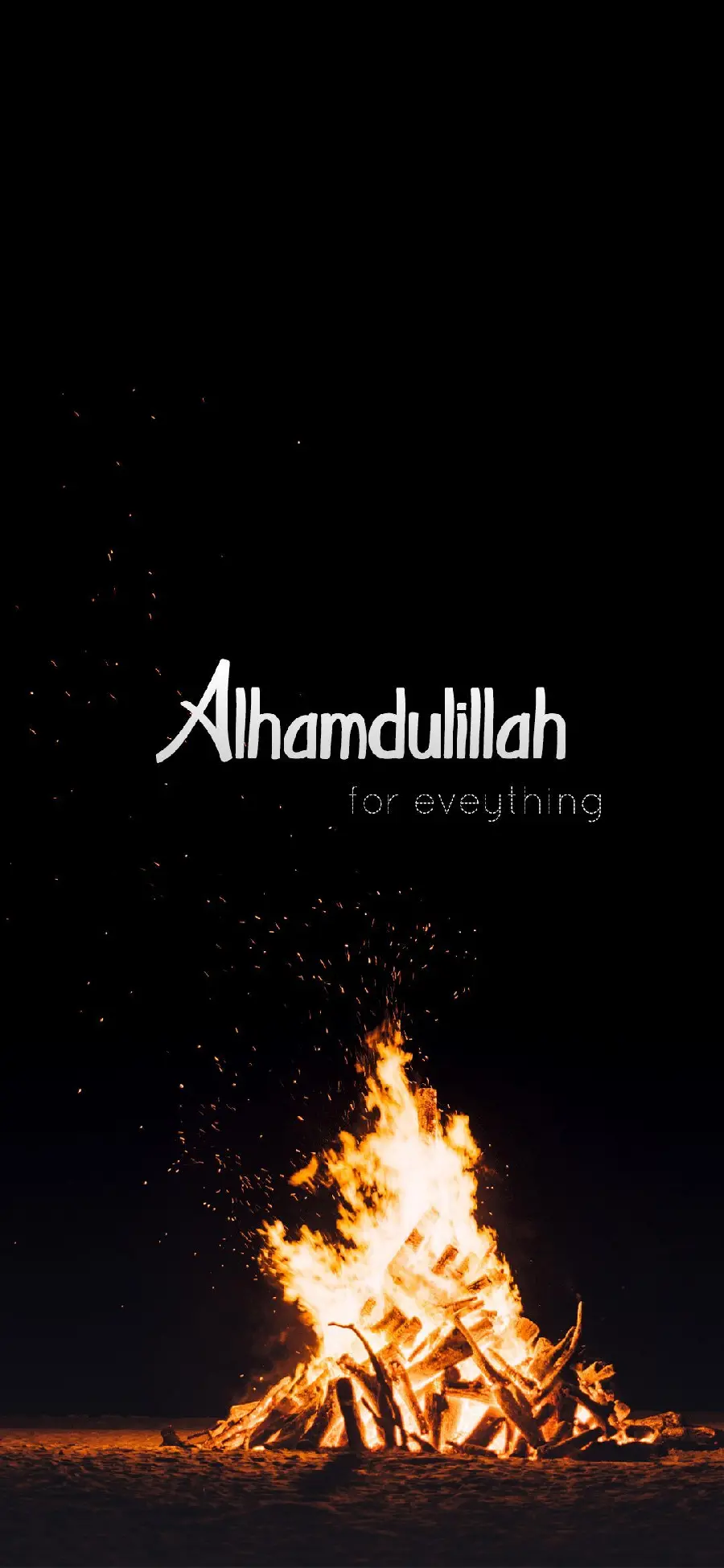 Beautiful wallpaper of the name of God in English and fire