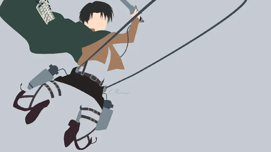 Free Download Captain Levi Digital Painting in Attack on Titan
