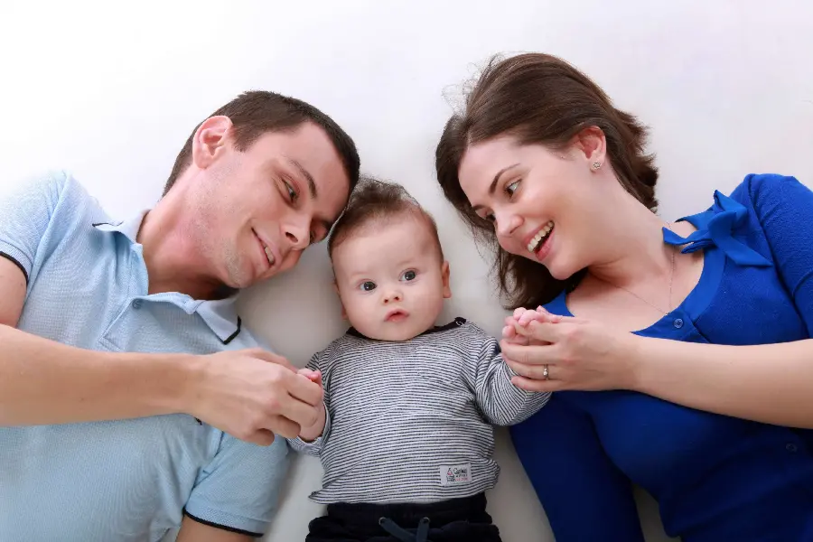 Fantasy Image of Parents and Child for Instagram Post