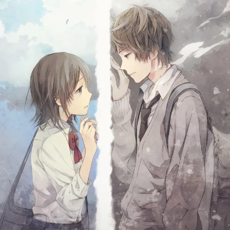 Lovely Anime Wallpaper of a Beautiful and Innocent Girl and Boy