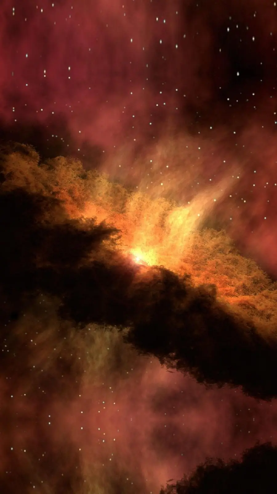 Brown and gold nebula suitable for laptop 
